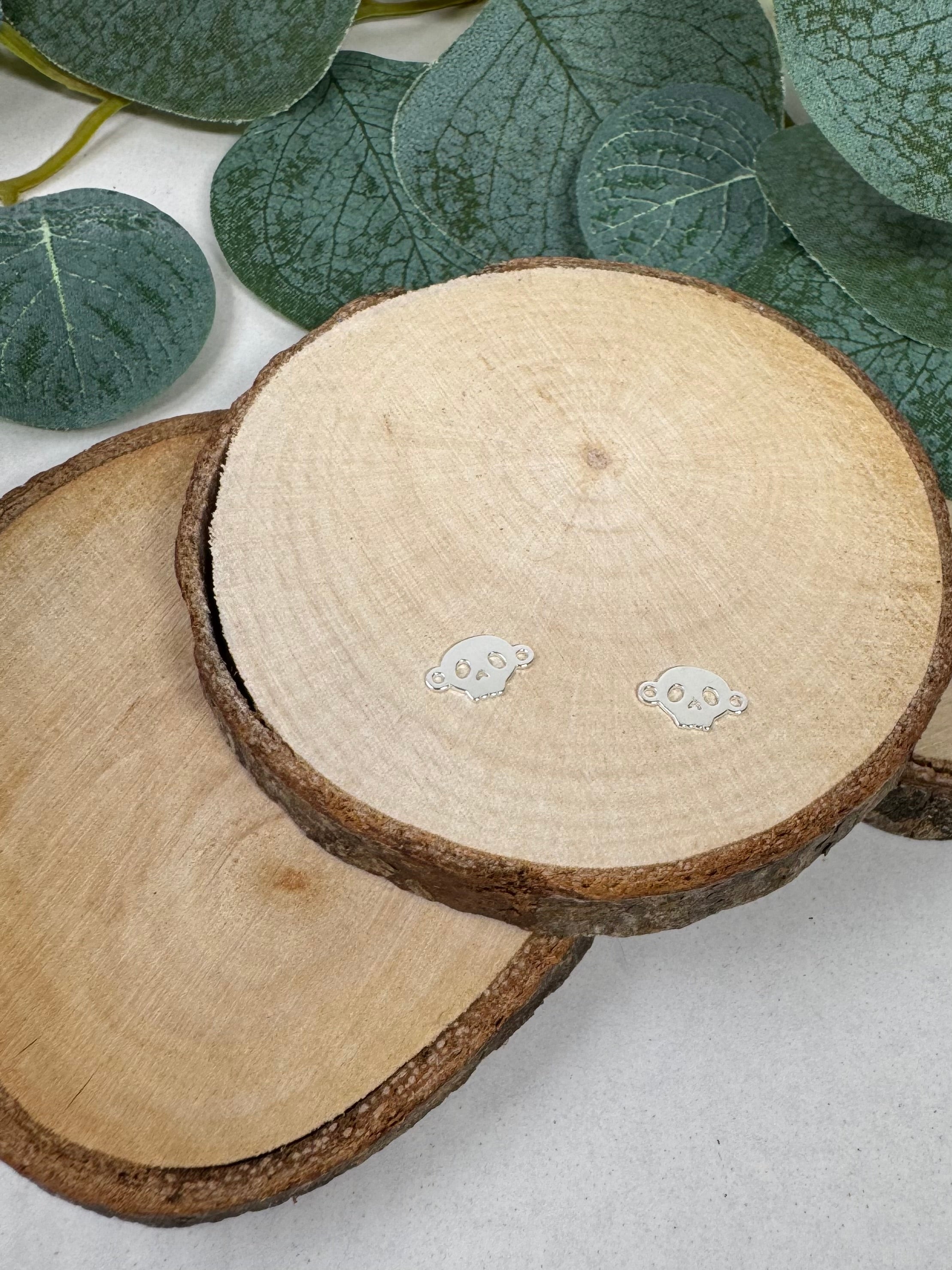 Skull connector - 925 Sterling Silver