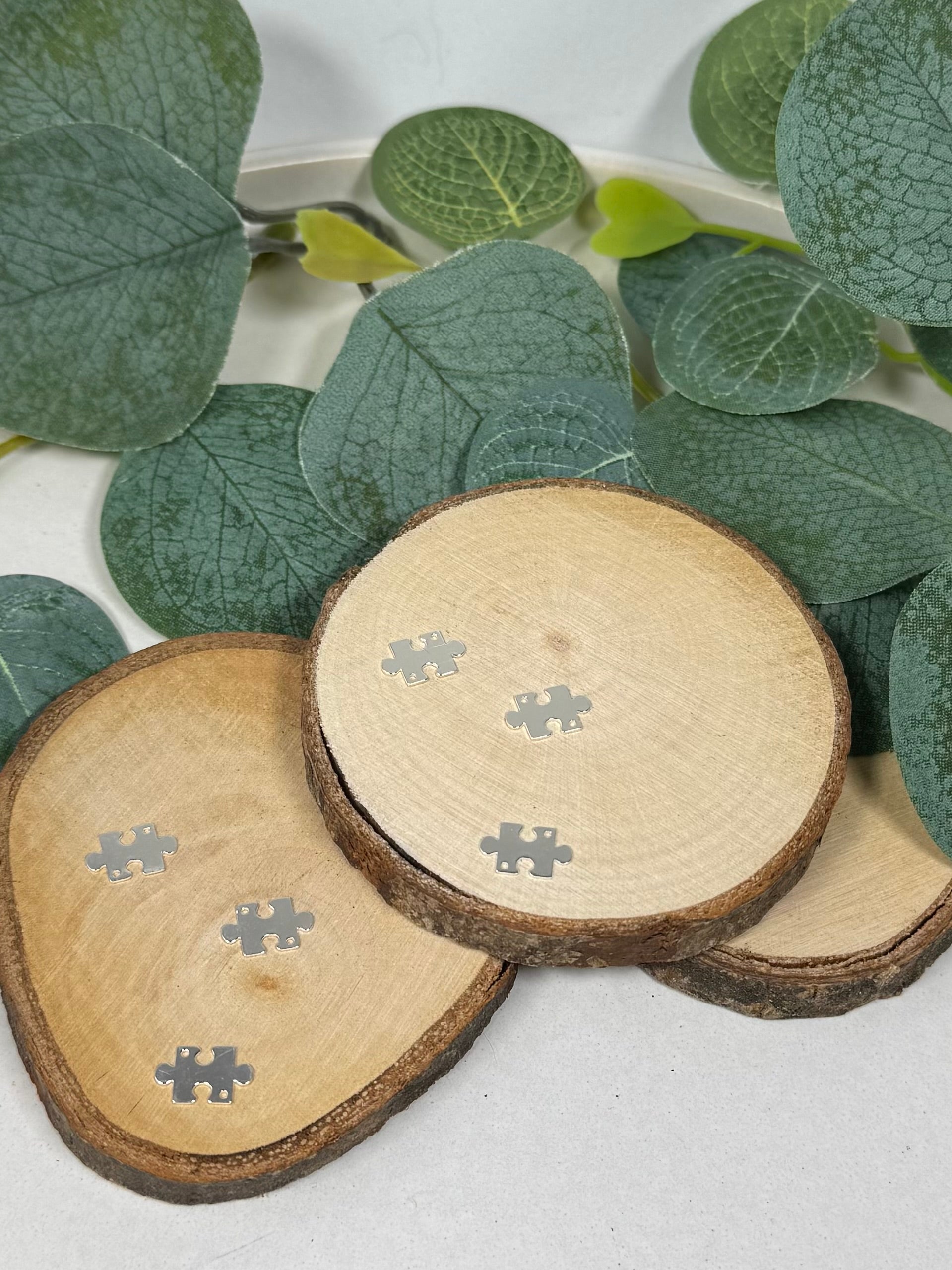 Jigsaw Piece Connector - 925 Sterling Silver