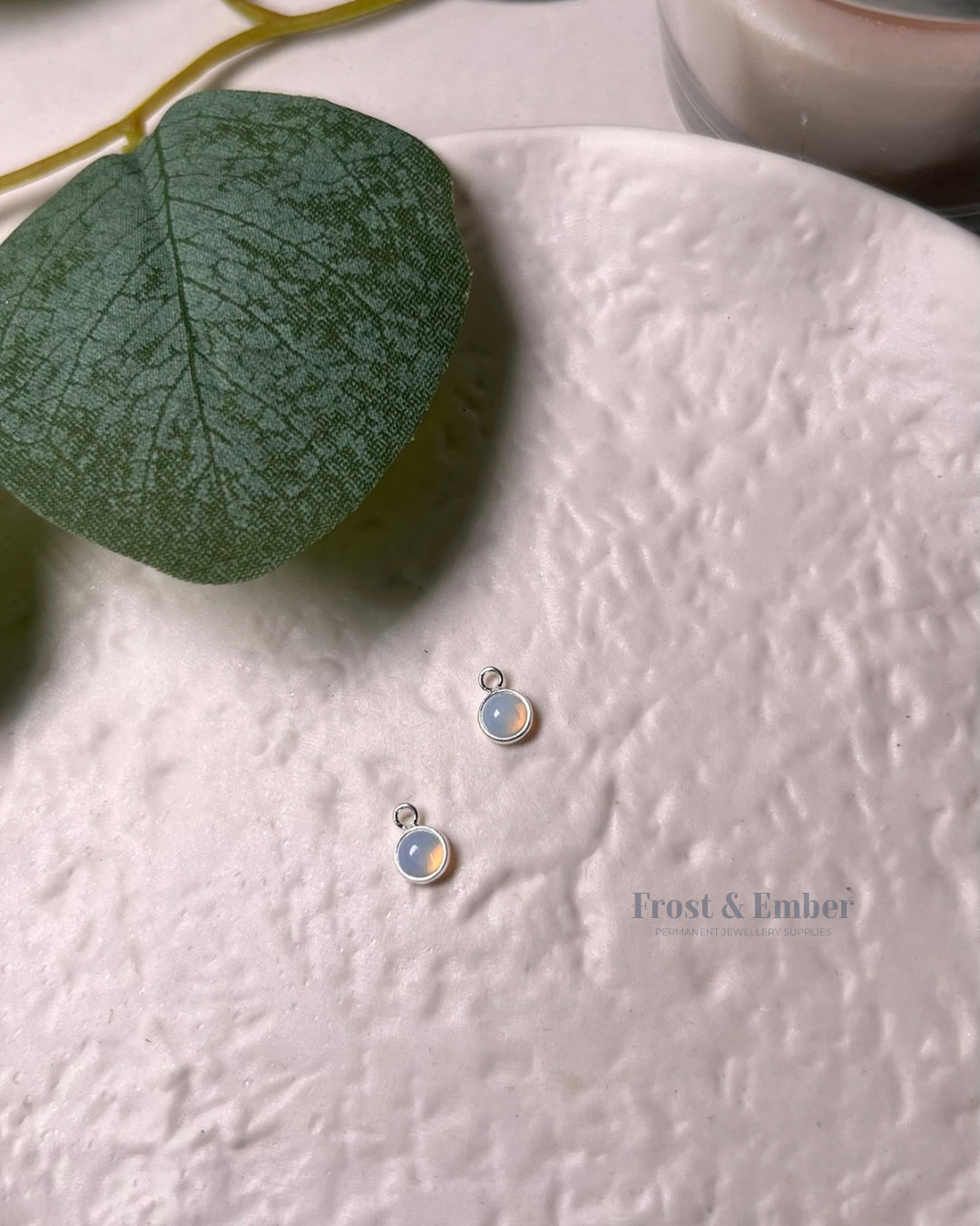 Moonstone Charm - 925 Sterling Silver